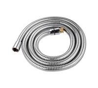 Hibbent 16mm (Outer)/10mm(Inner) Large Bore Shower Hose 1.75m -Supper Low Water Pressure Boosting Shower Hoses with Chrome, Universal Anti-Kink and Leak-Proof