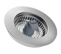 Hibbent 3 in 1 Kitchen Sink Drain Strainer, Stainless Steel Drain Stopper Combo, Pop Up Sink Stopper, Anti-Clogging Metal Basket Strainer with Handle for US Standard 3-1/2" Drain