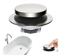 Hibbent 3 in 1 Metal Bathtub Drain Stopper, Universal Pop Up Tub Stopper
