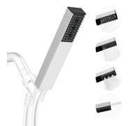 Hibbent 4-Setting Stainless Handheld Shower Head, Chrome