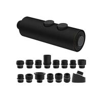 Hibbent Metal Pull Down Kitchen Faucet Head Replacement with 15 Adapters, Sink Spray Head, 2 Function Spray Nozzle Compatible with Moen, American Standard, Delta, Kohler Faucets, Oil-Rubbed Bronze