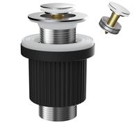 Hibbent Pop-Up Basin Waste, Fits for Slotted & Unslotted Basins, Chrome