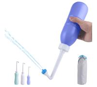 Hibbent Portable Bidet Bottle and Traveling Bidet for Personal Cleansing Use - Include Extended Nozzle - Personal Hygiene Care Toilet Bidet Spray -21.8oz(620ml) Blue