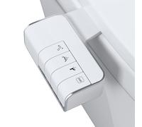 Hibbent Push-Button Bidet Toilet Seat with Non-Electric Dual Nozzle