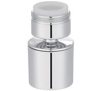 Hibbent Tap Aerator, Dual Function, 2-Flow Bathroom Tap Aerator,2 Sprayer with Soft Bubble Stream, Strong Sprayer, Water Saver, 24mm Male Thread, Chrome