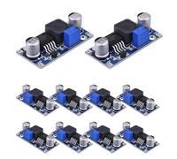 HiBCTR - 10 Pack XL6009 DC-DC Converter Modules, 400KHz High Frequency Voltage Regulator, Input 3V-32V to Output 5V-35V Adjustable Power Board for Arduino, Raspberry Pi