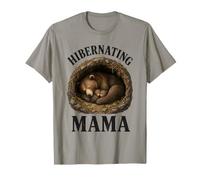 Hibernating Mama and Cubs Bears Den Winter Hibernation Cute T-Shirt