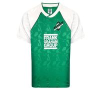 Hibernian 1990 Retro Football Shirt Green/White X-Large Polyester