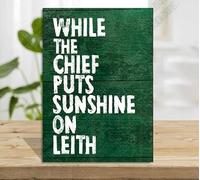 Pegasus Design Hibernian Football, Hibs, while the chief puts sunshine on Leith, Wooden Plaque (13 * 19 cm)
