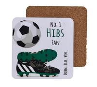 Hibernian Hibs FC Football Club Fan - COASTER DRINK MAT - by WHITE COTTON CARDS (C-FN97)