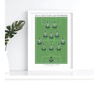 Hibernian Hibs Football Fan Scottish Cup 2016 Programme David Gray Edinburgh A4 A3 Wall Art Print Unframed Poster Glossy Artwork, Unique Home Décor Gift Trending Bedroom Mancave, (A4)
