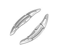 HIBEYO 2-Piece Aluminium Alloy Silver Shift Paddle Extension for Porsche 718/918/911 Macan Cayenne Panamera Steering Wheel Shift Paddles