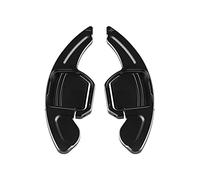 HIBEYO 2 Pieces Aluminium Car Steering Wheel Shift Paddle Extension Fits Audi A3 A4L A5 A6L A7 A8 Q3 Q5 Q7 TT TTS S3 S6 S7 S8 SQ5 RS3 RS6 Paddle Shifter Gear Lever Extension Car Decoration Black