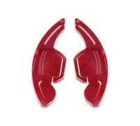 HIBEYO 2 Pieces Aluminium Car Steering Wheel Shift Paddle Extension Fits Audi A3 A4L A5 A6L A7 A8 Q3 Q5 Q7 TT TTS S3 S5 S6 S7 S8 SQ5 RS3 RS6 Paddle Shifter Gear Lever Extension Car Decoration Red