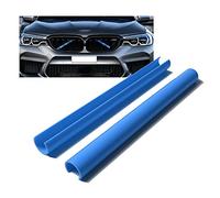 HIBEYO 2 pieces front grill insert trim suitable for BMW E60 F52 sports style grill strips inserts trim car grill insert radiator grill buckle strip cover trim decoration accessories blue