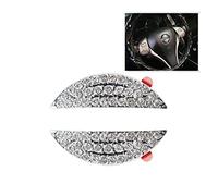 HIBEYO Bling Steering Wheel Logo Apply Paast for Nissan Decals Interior Decorations Caps Covers Diamond Logo Sticker Steering Wheel Emblem Sticker Car Accessories Parts Glitter Crystal Rhinestone