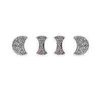 HIBEYO Bling Steering Wheel Logo Cover Suitable for Audi Decals Interior Decorations Caps Covers Diamond Logo Sticker Steering Wheel Emblem Sticker Car Accessories Parts Glitter Crystal Rhinestone