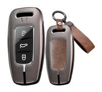 HIBEYO Car Key Case Compatible with Geely Atlas Coolray Boyue ICON Proton X70 Emgrand X7 X1 X3 X6 S1 GS GL Leather Key Protector Key Shell Key Fob Brown