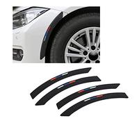 HIBEYO Car Wheel Arch Extension, Wheel Arch Protection Sticker, Universal Protective Strips for Cars, Anti-Collision Protection, Mudguard Extension, Wheel Protection, Decoration, Set of 4, Black