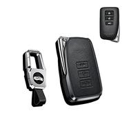 HIBEYO Chair Key Case Fits Lexus Car Key Cover Protective Case Leather for Lexus CT GS GX is ES LS LC LX NX RX RC ES300h Remote Control Key Box Keychain Aluminium Alloy Black