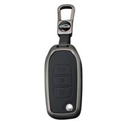 HIBEYO Flip Key Car Key Case Compatible with Renault Kwid 2023 Trafic Clio Kadjar Clio 5 Captur Arkana Sandero Stepway Logan Twingo Key Case Protective Cover Key Case-B Black
