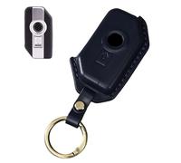 HIBEYO Motorcycle Key Case Fits BMW Motorcycle F750GS F850GS K1600GT R1200GS LC ADV R1250GS F900XR Leather Key Case Motorcycles Key Fob Protective Cover Remote Control Blue