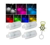 HIBEYO Pack of 4 LED Car Door Lights LED Colourful Decorative Welcome Light Suitable for Lexus LS ES IS LX RX GX HS UX LM GS RC LC Atmosphere Lamp Replacement Light Door Lighting Entry Lighting