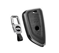 HIBEYO Smart Car Key Case Suitable for BMW, Key Cover for 1 Series 2 Series 3 4 Series 5 Series 6 Series X1 X2 X3 X4 X5 X5M X6 X6M GT M5 Key Casing Key Box Leather (Black)