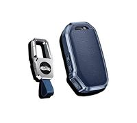 HIBEYO Smart Key Case Leather Case Fits KIA Protective Cover Car Key Case For KIA Sportage GT Stinger Sorento Soul Rio Optima NIRO Forte Ceed Keychain Remote Control Blue