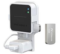 Hibezos 128GB USB Flash Drive and Outlet Mount for Blink Sync Module 2, Space-Saving, Easy Install, Secure Hold, Moveable