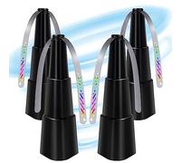 hibiker Stretchable Fly Fans for Tables 4 Packs,Portable Outdoor Fan,Food Fan for Indoor Outside,Battery Powered Fly Fan for Picnic,Party,Restaurant,Kitchen and BBQ