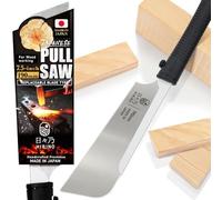 HIBINO Japanese Pull Saw 190mm (7.5") Kataba Hand Saw | Fine Crosscut Teeth | Lightweight, Single-Edge Blade for Precision Woodworking, Joinery & Detail Projects | Replaceable Blade | Made in Japan