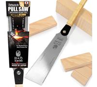 HIBINO Japanese Pull Saw 240mm (9.5") Ryoba | Multi-Cut & Cross-Cut Teeth | Lightweight Double-Edge Blade for Dovetails, Tenons & Woodworking | Replaceable Blade | Made in Japan