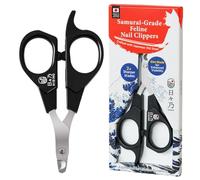 HIBINO Samurai-Grade Cat Nail Clippers - Vet Recommended, Sharper, Quieter & Safer | Precision-Engineered Blade | Ergonomic Non-Slip Grip for Stress-Free Grooming | Lifetime Durability | Made in Japan
