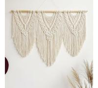 Hibisaws Macrame Boho Tapestry, Large, Handwoven, Bedroom & Balcony Wall Decoration, Gift for Women