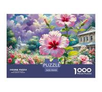 Hibiscus 1000 Piece Jigsaw Puzzle For Adults Family Challenge Toys Stress Relief Puzzle Exercise The Memory of The Brain for The Whole for Women, Gifts for Men 70x50cm/1000pcs