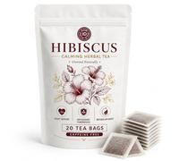 Hibiscus - 20 Tea Bags - Heart-Friendly Herbal Tea, Traditionally Enjoyed for Daily Wellness, Metabolism Support & Antioxidant Rich | 100% Pure Harvested