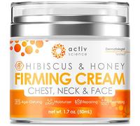 Hibiscus and Honey Firming Cream, Neck Firming Cream, Skin Firming Cream, Skin Firming and Firming Lotion, Reduces the Look of Neck Lines, Tightens and Smooths - With Collagen & Hyaluronic Acid, 48 g