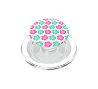 Hibiscus Floral Flower Pink Blue White Hawaii Beach Theme PopSockets PopGrip for MagSafe