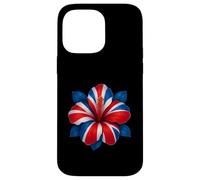 Hibiscus Flower United Kingdom UK Flag Floral Boys Girls Kid Case for iPhone 14 Pro Max