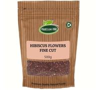 Hibiscus Flowers Fine Cut Loose Tea 500g by Hatton Hill