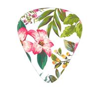 Hibiscus Flowers Premium Bass Electric Guitar Picks,Guitar Plectrum For Unparalleled Musical Experience