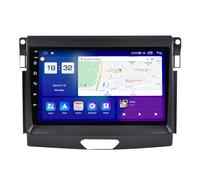 HIBIYA Android 14 Double Din Car Stereo For Ford Ranger 2015-2020 Head Unit 9”IPS Touchscreen Multimedia Player with Backup Camera Support Carplay Bluetooth GPS Sat Nav RDS SWC(A,T2 8Core 8+128G)
