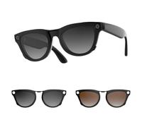 HiBloks 2Pcs Polarized Clip-on Compatible with Ray-Ban Meta Skyler & Gen 2 (RW4010/RW4014 52-20), Discoloration Clip for Ray-Ban Meta Skyler Gen 2 Smart Glasses Color Changing Clip Set (Grey+Brown)