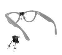 HIBLOKS Eyeglass Nose Pads Compatible with Ray-Ban Meta Wayfarer/Gen 2 & Skyler/Gen 2 Smart Glasses Accessories, Silicone Anti Slip Clip-on Glasses Nose Holder for Meta Smart Sunglasses (Split Type)