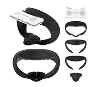 HiBloks Face Interface with Cooling Fan for Meta Quest 3S Accessories, 2 Face Cover Pads Compatible with Oculus Quest 3S Fan Cooler