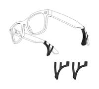 HiBloks Glasses Ear Grip for Ray-Ban Meta Gen 2/1 Smart Glasses Accessories | Silicone Anti-slip Eyeglasses Ear Grippers for RayBan Meta Gen 2/1, Meta Adventurer/Fury & Meta Blayzer/Scriber Optics Gen 2