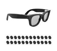 HiBloks LED Light Blocking Stickers Compatible with Ray-Ban Meta Wayfarer/Skyler/Headliner/Oakley Meta HSTN Accessories, Blackout LED Covers for Smart Glasses, Low-Tack Restickable Sticker (24Pcs)