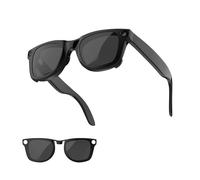 HIBLOKS Non-Polarized Clip On Sunglasses for Ray-Ban Meta Wayfarer RW4006 (Size M 50-22), Discoloration Clips for Ray-Ban Meta Wayfarer Smart Glasses, Protect Your Eyes, Cool and Fashion (Black)