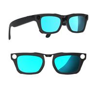 HIBLOKS Polarized Clip for Ray-Ban Meta Blayzer RW7001 Smart Glasses (Blue) | Discoloration Clip-on for Ray-Ban Meta Blayzer Optics Gen 2 (50-19) Matte Black Frame Protect Your Eyes, Cool & Fashion